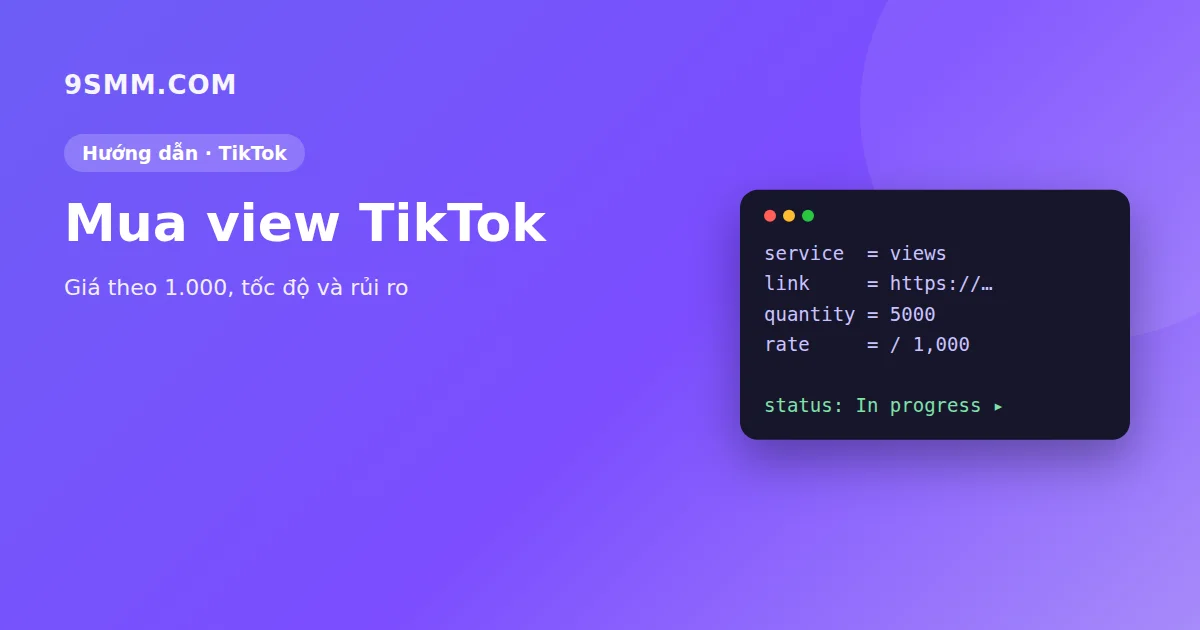 Mua view TikTok: Giá, cách đặt đơn và lưu ý an toàn